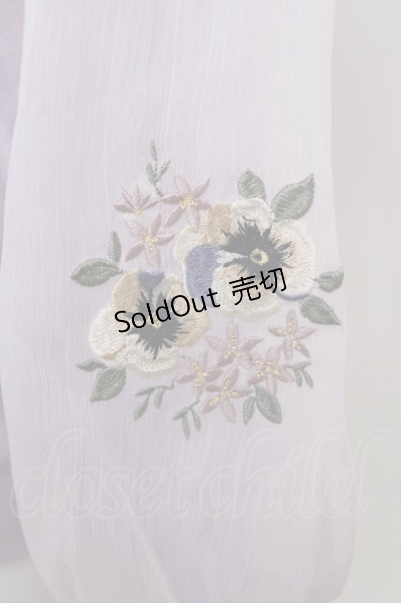 画像3: axes femme POETIQUE / パンジー刺繍カットPO  ラベンダー Y-26-07-01-106-AX-TO-SZ-ZY (3)