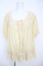 画像1: axes femme / シフォンブラウス  イエロー Y-26-07-01-123-AX-BL-SZ-ZY (1)
