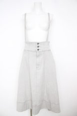 画像1: axes femme / サス付イレヘムデニムスカート  グレー Y-26-07-01-156-AX-SK-SZ-ZY (1)
