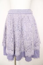 画像1: axes femme kawaii / レーシーエプロンスカート  ラベンダー Y-26-07-01-164-AX-SK-SZ-ZY (1)