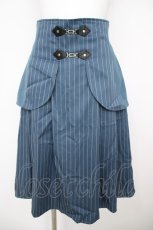 画像1: axes femme POETIQUE / コルセット風デザインスカート  ブルー Y-26-07-01-169-AX-SK-SZ-ZY (1)
