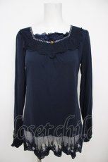 画像1: axes femme / 裾デコレーションインナーPO  紺 Y-26-07-01-042-AX-TO-SZ-ZY (1)