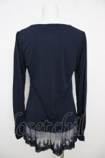 画像2: axes femme / 裾デコレーションインナーPO  紺 Y-26-07-01-042-AX-TO-SZ-ZY (2)