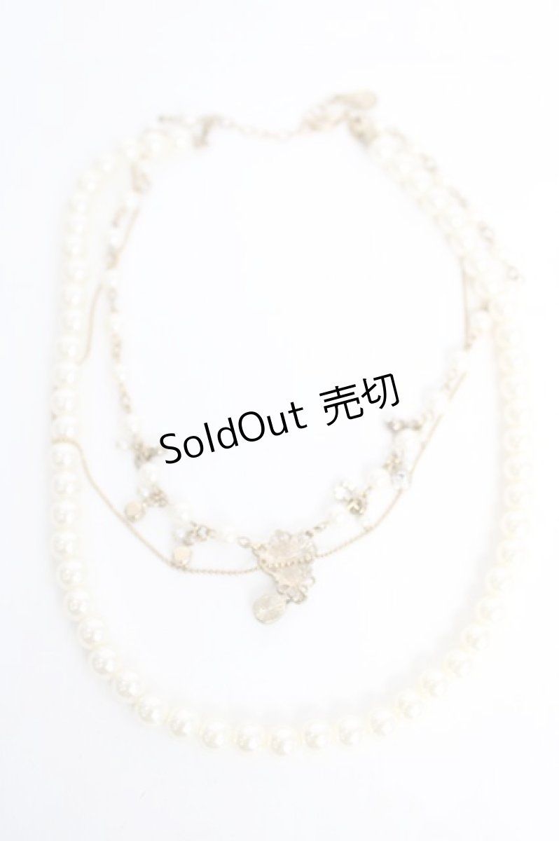画像2: axes femme / パール×ビジューネックレス   Y-26-07-03-004-AX-AC-SZ-ZY (2)