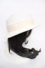 画像4: m petit by misako / ストローハット  生成り Y-26-07-03-066-LO-AC-SZ-ZY (4)