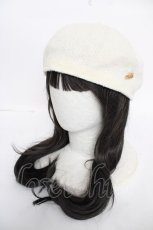画像1: MILK / ロゴチャームベレー  生成り Y-26-07-03-068-ML-AC-SZ-ZY (1)