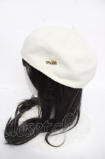 画像2: MILK / ロゴチャームベレー  生成り Y-26-07-03-068-ML-AC-SZ-ZY (2)
