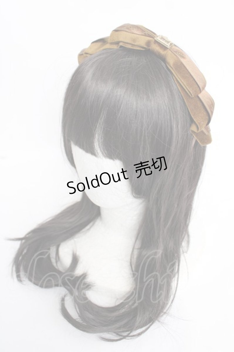 画像1: Angelic Pretty / Chocolatierロゴリボンカチューシャ  ブラウン Y-26-07-03-078-AP-AC-SZ-ZY (1)