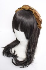 画像1: Angelic Pretty / Chocolatierロゴリボンカチューシャ  ブラウン Y-26-07-03-078-AP-AC-SZ-ZY (1)