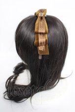 画像2: Angelic Pretty / Chocolatierロゴリボンカチューシャ  ブラウン Y-26-07-03-078-AP-AC-SZ-ZY (2)