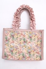 画像1: Maison de FLEUR / ゴブランハンドバック  ピンク Y-26-07-03-086-LO-BG-SZ-ZY (1)