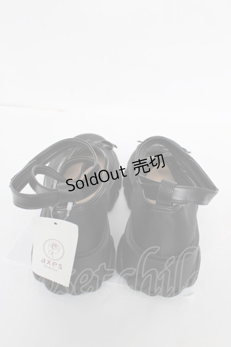 画像3: axes femme POETIQUE / サテンバレエシューズ s 黒 Y-26-07-03-100-AX-SH-SZ-ZY (3)