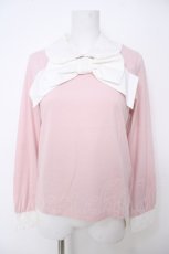 画像1: Jane Marple / セドリックカラーのプルオーバー M ピンク Y-26-07-03-108-JM-TO-SZ-ZY (1)