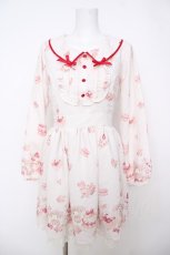 画像1: LIZ LISA / スイートケーキ柄ワンピース 0 オフシロ Y-26-07-03-118-LO-OP-SZ-ZY (1)