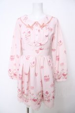 画像1: LIZ LISA / スイートケーキ柄ワンピース 0 ピンク Y-26-07-03-119-LO-OP-SZ-ZY (1)