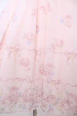 画像4: LIZ LISA / リボンローズ柄ワンピース 0 ピンク Y-26-07-03-120-LO-OP-SZ-ZY (4)