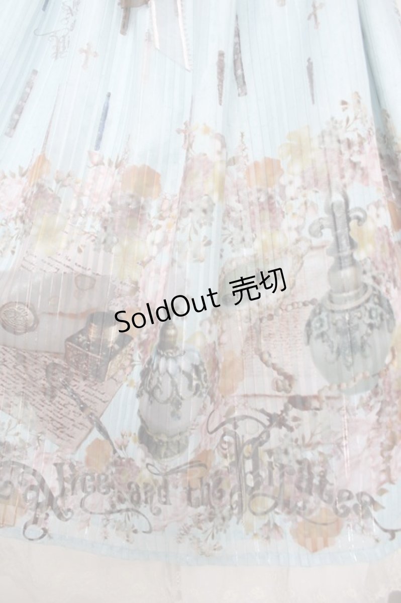 画像4: ALICE and the PIRATES / Victorian tear bottle柄ワンピース  サックス Y-26-07-03-122-PA-OP-SZ-ZY (4)