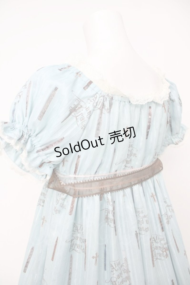 画像5: ALICE and the PIRATES / Victorian tear bottle柄ワンピース  サックス Y-26-07-03-122-PA-OP-SZ-ZY (5)