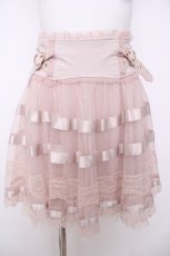 画像1: LIZ LISA / ボーダーレースチュールスカパン 0 ピンク Y-26-07-03-144-LO-SK-SZ-ZY (1)