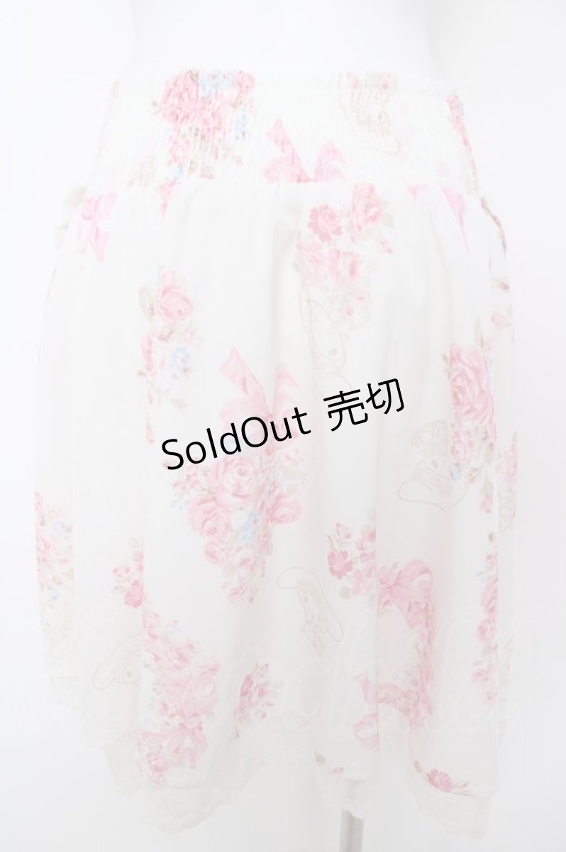 画像2: LIZ LISA / 渋谷109限定マイメロ×フラワーおめかしスカート 0 オフシロ Y-26-07-03-145-LO-SK-SZ-ZY (2)