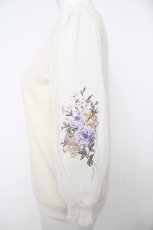 画像3: axes femme / フラワーブーケ刺繍プルオーバー  生成り Y-26-07-05-039-AX-TO-SZ-ZS (3)