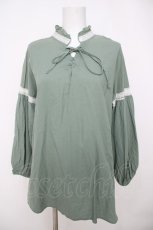 画像1: axes femme / 前後2WAYロングブラウス M グリーン Y-26-07-05-043-AX-BL-SZ-ZY (1)