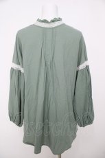 画像2: axes femme / 前後2WAYロングブラウス M グリーン Y-26-07-05-043-AX-BL-SZ-ZY (2)
