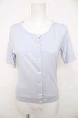画像1: MILK / ribbon button カーデ  サックス Y-26-07-05-063-ML-TO-SZ-ZY (1)