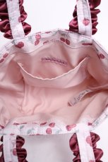 画像3: Maison de FLEUR / サクランボフリルハンドルトートバッグ  ピンク Y-26-07-05-007-LO-BG-SZ-ZY (3)