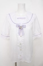 画像1: Amavel / Dreaming Ribbonフリルセーラーブラウス F ラベンダー Y-26-07-05-073-CA-BL-SZ-ZY (1)