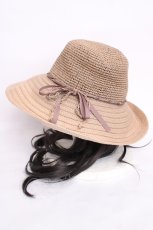 画像2: axes femme / コマ編みＵＶケアハット 57.5cm モカ Y-26-07-05-008-AX-AC-SZ-ZY (2)