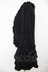 画像4: Vallee lys / Fairy Tale Ruffle Chiffon Bolero  黒 Y-26-07-05-077-GO-SH-SZ-ZY (4)