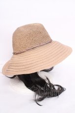 画像4: axes femme / コマ編みＵＶケアハット 57.5cm モカ Y-26-07-05-008-AX-AC-SZ-ZY (4)