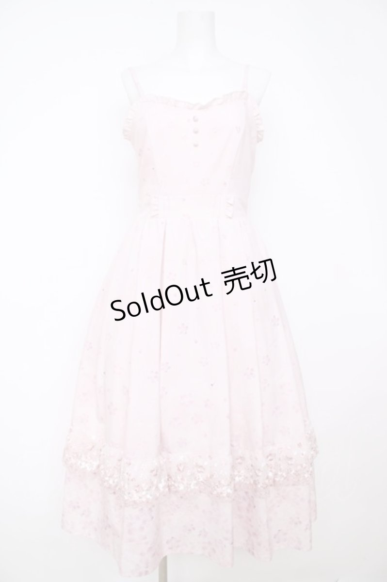 画像1: axes femme / 桜レースＸ桜柄キャミワンピース  ピンク Y-26-07-05-085-AX-OP-SZ-ZY (1)