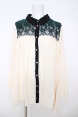 画像1: axes femme / ヨーク刺繍チュニック  生成り Y-26-07-05-100-AX-TO-SZ-ZY (1)