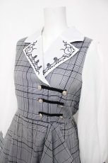 画像3: axes femme / 薔薇×時計刺繍ドッキングワンピース F 黒 Y-26-07-05-114-AX-OP-SZ-ZY (3)