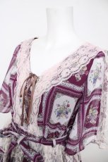 画像3: axes femme / フルーツアート柄ワンピース M ワイン Y-26-07-05-125-AX-OP-SZ-ZY (3)