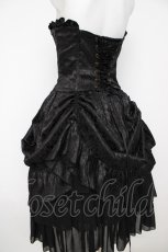 画像4: ATELIER PIERROT / Bustle Corset Dress[Rose Jacquard]  黒 Y-26-07-05-146-EL-OP-SZ-ZY (4)