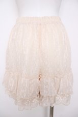 画像2: axes femme POETIQUE / レース柄シフォンペチパンツ M 黒 Y-26-07-05-155-AX-PA-SZ-ZY (2)