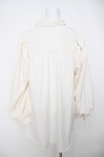 画像2: axes femme / ピコレース付ボリューム袖ブラウス  白 Y-26-07-05-023-AX-BL-SZ-ZY (2)