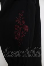 画像3: axes femme / 袖刺繍チャイナ釦シャツワンピース M 黒 Y-26-07-05-026-AX-OP-SZ-ZY (3)