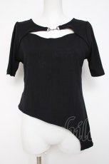 画像1: axes femme / 前後２ＷＡＹイレヘムトップス F 黒 Y-26-07-07-036-AX-TO-SZ-ZY (1)