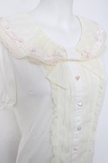 画像3: LIZ LISA / リボン襟カットトップス 0 白 Y-26-07-07-048-LO-TO-SZ-ZY (3)