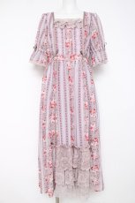 画像1: axes femme / カントリーローズワンピース F グリーン Y-26-07-07-076-AX-OP-SZ-ZY (1)