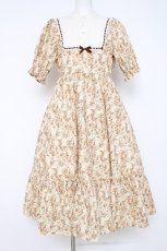 画像1: m petit by misako / AM*トワルドジュイワンピース M 生成り Y-26-07-07-087-LO-OP-SZ-ZY (1)