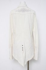 画像2: Ozz Croce / 刺繍燕尾シャツ  白 Y-26-07-07-095-OO-BL-SZ-ZY (2)