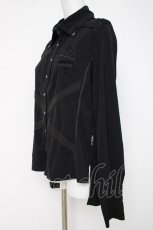 画像2: Ozz Croce / スカル刺繍シャツ  黒 Y-26-07-07-096-OO-BL-SZ-ZY (2)