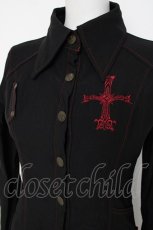 画像4: Ozz On / 十字刺繍シャツワンピース  黒 Y-26-07-07-099-OO-OP-SZ-ZY (4)