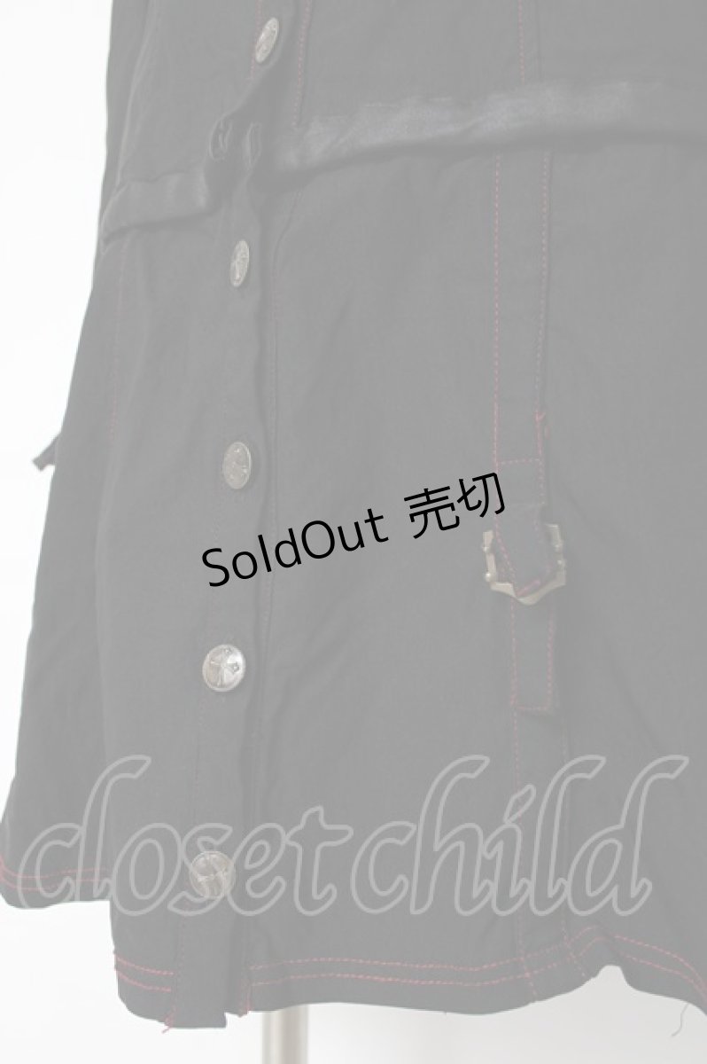 画像5: Ozz On / 十字刺繍シャツワンピース  黒 Y-26-07-07-099-OO-OP-SZ-ZY (5)