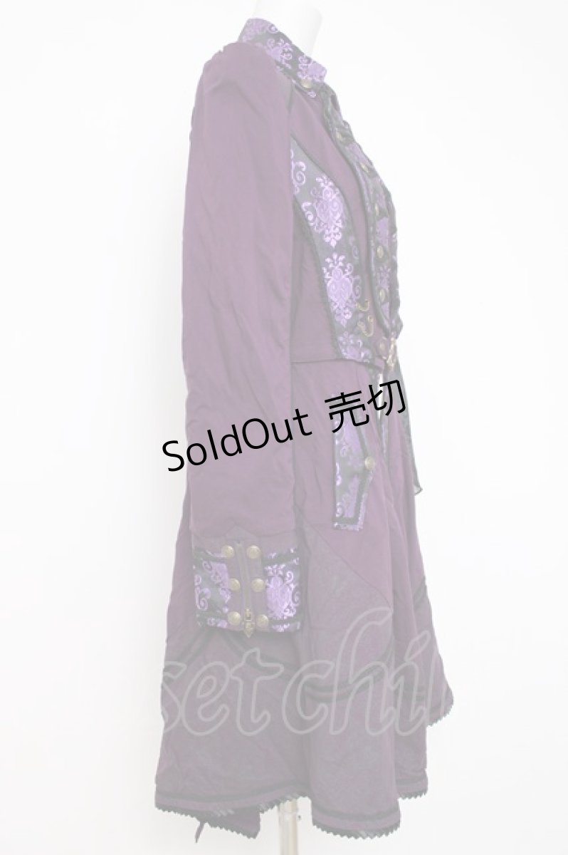 画像4: Ozz oneste / Celebration of Roseマント付きジャケット  パープル Y-26-07-07-100-OO-JA-SZ-ZY (4)